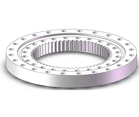 Slewing ring with internal gear