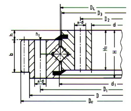 Slewing ring with external gear