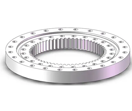 Slewing ring with internal gear